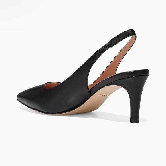 NWOT Cole Haan Vandam Leather Slingback Pumps Size 10B - Picture 3 of 11